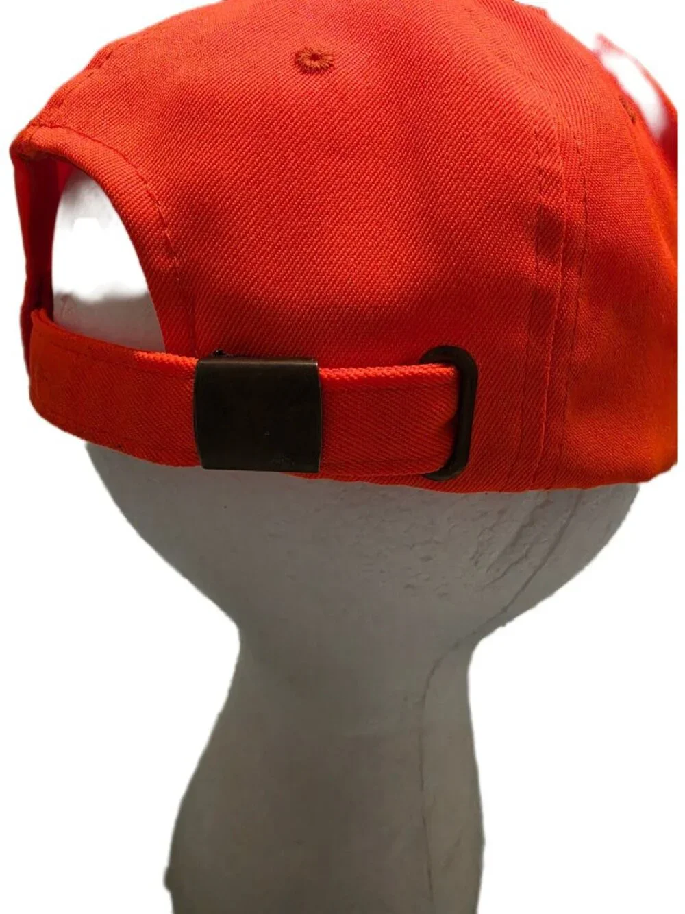 Vtg Pheasants Forever Hunting Hat Orange Brown Canvas Brim Strapback Made in USA